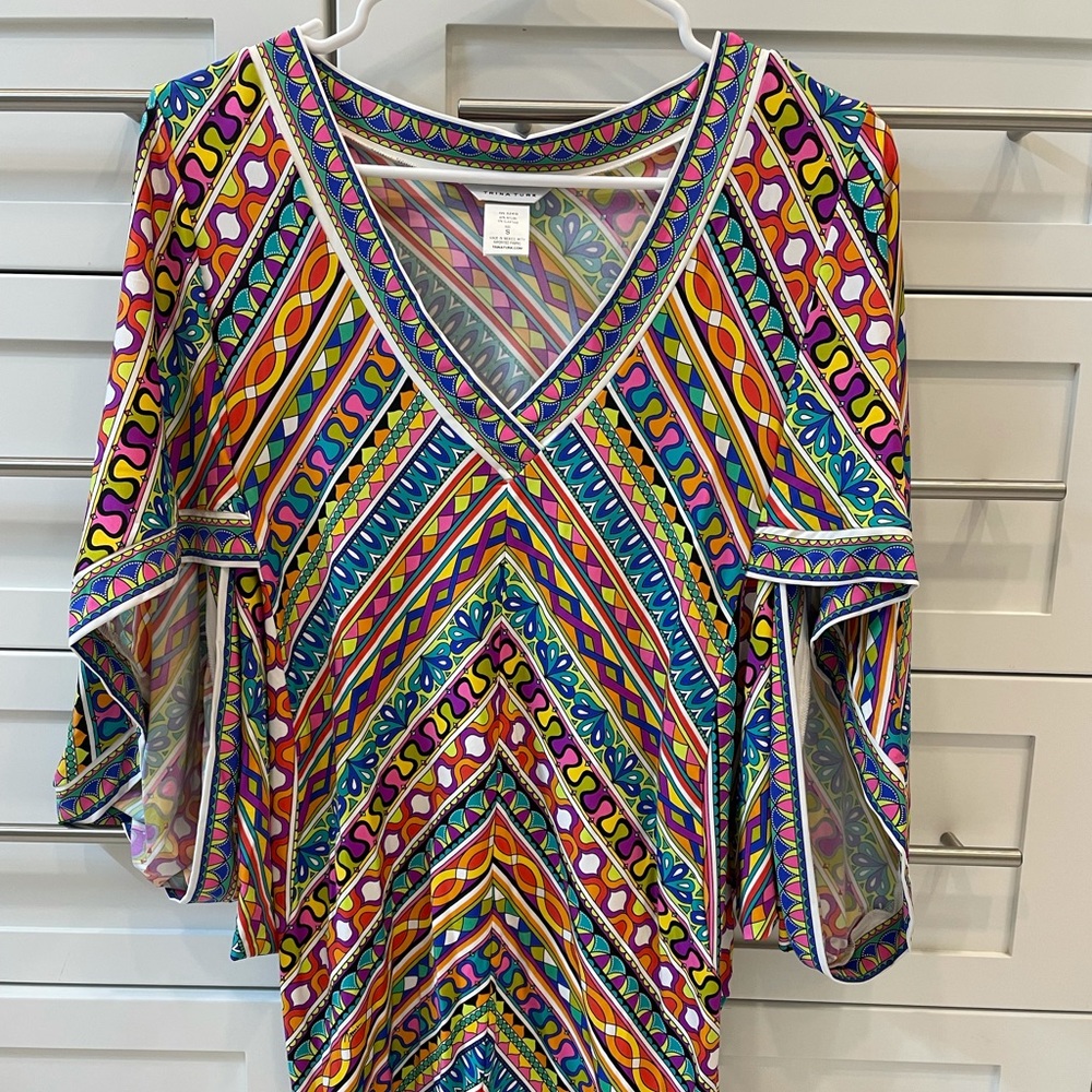 Trina Turk Peruvian tunic dress swim cover up